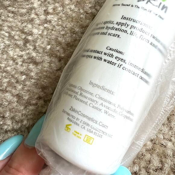 NWT Z Skin Winter Skin Hydrating Moisturizing 100% Organic Spray 2 fl oz. - Picture 8 of 8